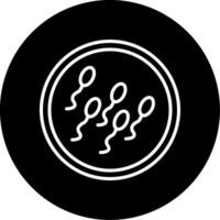 Vibrio alginolyticus Saltwater Bacterium Line Circle Inverted vector