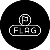Report Content Button Line Circle Inverted vector