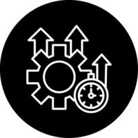 All in One Productivity App Line Circle Inverted vector