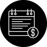 Automated Payroll Processing Tool Line Circle Inverted vector