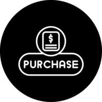 Complete Purchase Button Line Circle Inverted vector