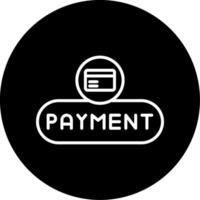 Make Payment Button Line Circle Inverted vector