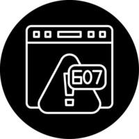 Error 607 Resource Not Synced Line Circle Inverted vector