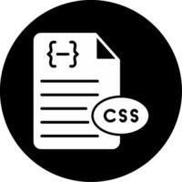 CSS Style Sheet Symbol Glyph Circle Inverted vector