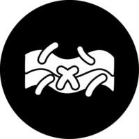 Mycobacterium tuberculosis Cell Glyph Circle Inverted vector