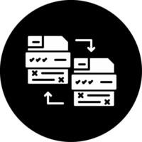 Government and Company Policies Glyph Circle Inverted vector