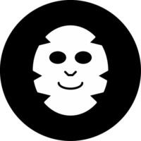 Deep Cleansing Face Mask Glyph Circle Inverted vector