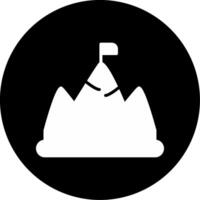 Project Based Payment Milestone Glyph Circle Inverted vector