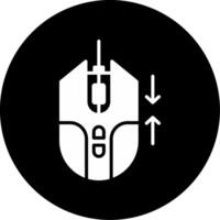 Two Finger Pinch Gesture Glyph Circle Inverted vector