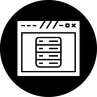 Navigation Dropdown Menu Design Glyph Circle Inverted vector