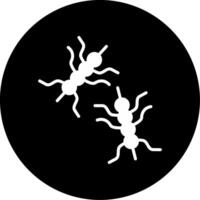 Listeria monocytogenes Foodborne Germ Glyph Circle Inverted vector