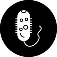 Vibrio cholerae Cholera Pathogen Glyph Circle Inverted vector