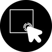 Long Screen Hold Glyph Circle Inverted vector