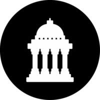 Political Instability Impact Assessment Glyph Circle Inverted vector