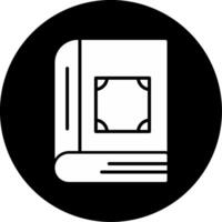 Academic Textbook Volume Glyph Circle Inverted vector
