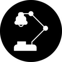 LED Desk Lamp Glyph Circle Inverted vector