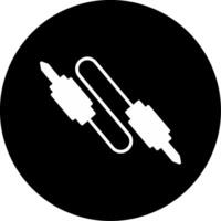 Manual Lifting Jack Glyph Circle Inverted vector