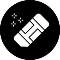 Rubber Pencil Eraser Glyph Circle Inverted vector