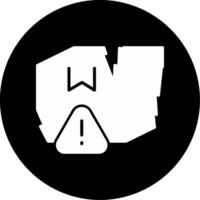 Production Quality Control Issues Glyph Circle Inverted vector