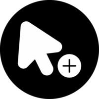 Copy Selected Text Glyph Circle Inverted vector