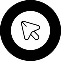 Highlight Chosen Area Glyph Circle Inverted vector