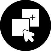 Paste Clipboard Data Glyph Circle Inverted vector