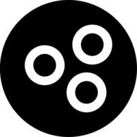 Circular Flat Washer Glyph Circle Inverted vector