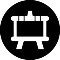 Magnetic Whiteboard Panel Glyph Circle Inverted vector