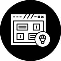 High Converting Landing Page Design Glyph Circle Inverted vector