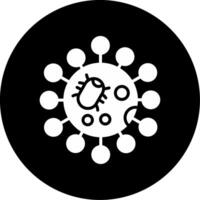 Chlamydia trachomatis Intracellular Pathogen Glyph Circle Inverted vector