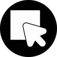 Select Multiple Items Glyph Circle Inverted vector