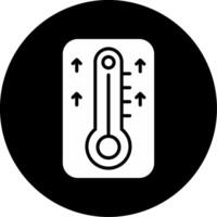 Engine Temperature Gauge Glyph Circle Inverted vector