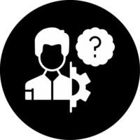 Internal Workflow Difficulties Record Glyph Circle Inverted vector