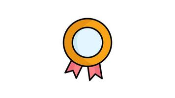 Brand identity icon animated. animated icon related to branding. alpha channel, transparent background video