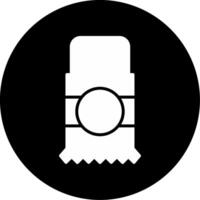 Light Snack Service Bar Glyph Circle Inverted vector