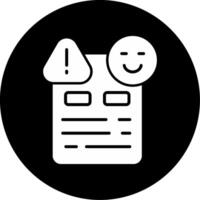 Syntax Error Detected Glyph Circle Inverted vector