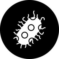 Porphyromonas gingivalis Periodontal Pathogen Glyph Circle Inverted vector