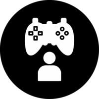 Immersive Multiplayer Mode Glyph Circle Inverted vector