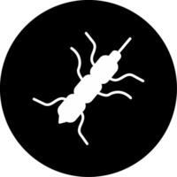 Listeria monocytogenes Contaminated Food Pathogen Glyph Circle Inverted vector