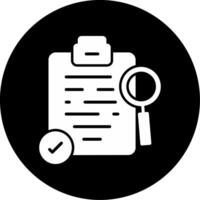 Formal Revision Work Request Glyph Circle Inverted vector