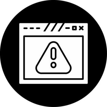 Multi Browser Web Interface Glyph Circle Inverted vector