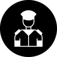 Commercial AirGlyph Pilot Glyph Circle Inverted vector