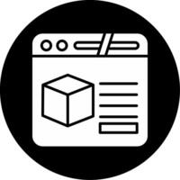 CAD Software Interface Glyph Circle Inverted vector