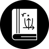 Advanced Algebra Concepts Glyph Circle Inverted vector
