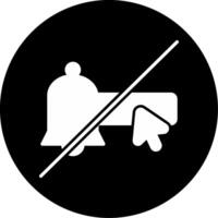 Unsubscribe from Emails Glyph Circle Inverted vector