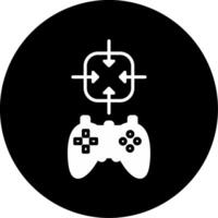 Exclusive Game Character Skin Glyph Circle Inverted vector