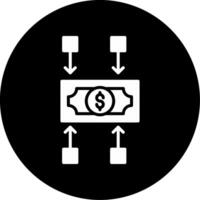 OnGlyph Crowdfunding Platform Glyph Circle Inverted vector