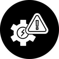 Configuration Error Message Glyph Circle Inverted vector