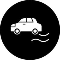 Skid Control Situation Glyph Circle Inverted vector