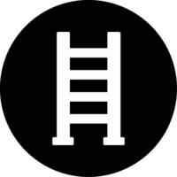 Telescoping Step Ladder Glyph Circle Inverted vector